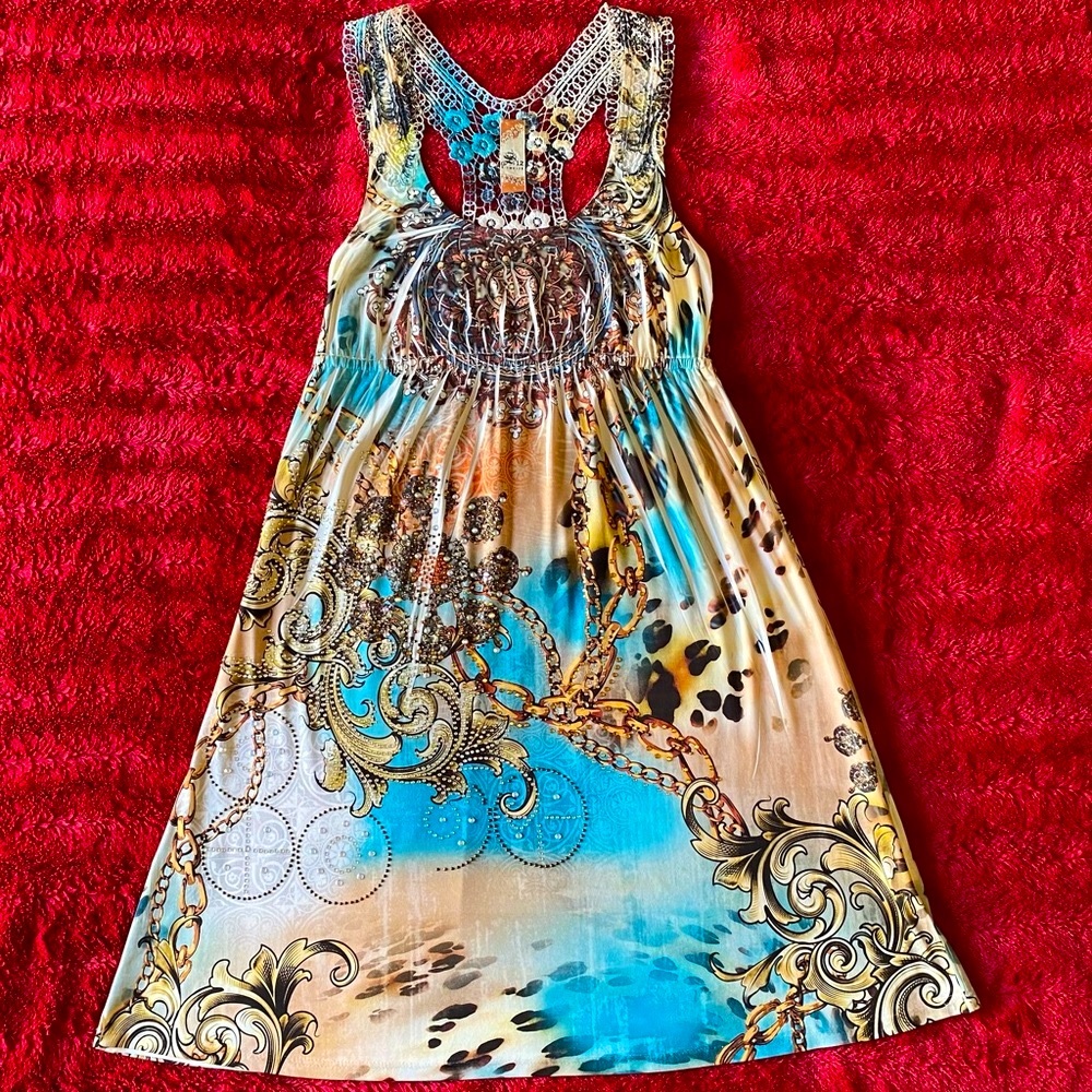 S TWELVE Dress with Rhinestone Detail